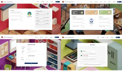 Hostel Management System interface